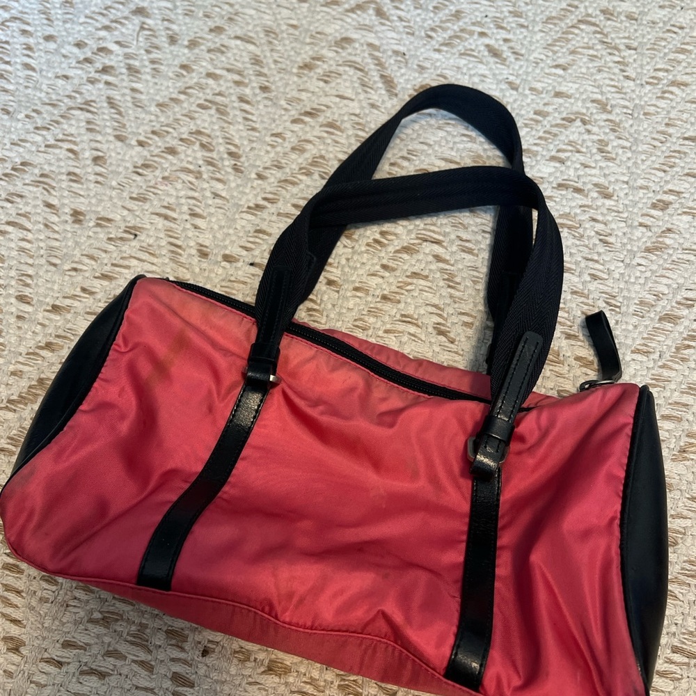 Prada Stylish Pink and Black Women's Bag